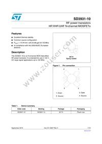 SD3931-10 Datasheet Cover