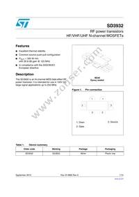 SD3932 Datasheet Cover