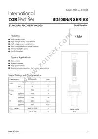 SD500R40PSC Datasheet Cover