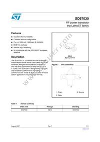 SD57030 Datasheet Cover