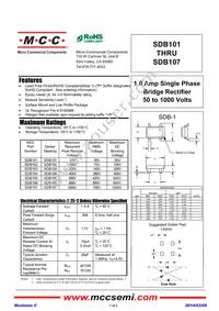 SDB105-TP Datasheet Cover