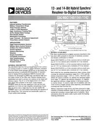 SDC1740-412 Datasheet Cover