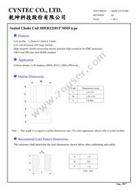 SDEB12101T-1R5MSD Datasheet Cover