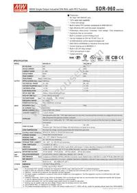 SDR-960-48 Datasheet Cover