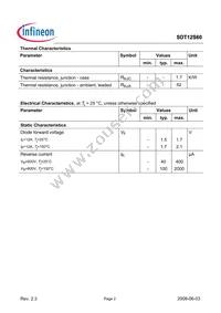 SDT12S60 Datasheet Page 2