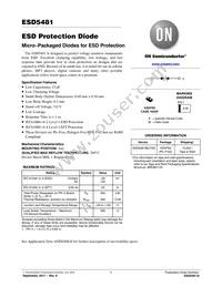 SESD5481MUT5G Datasheet Cover