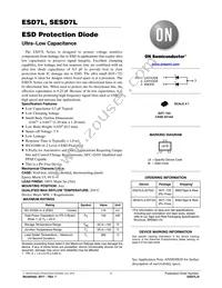 SESD7L5.0DT5G Datasheet Cover