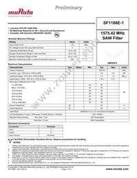 SF1186E-1 Datasheet Cover