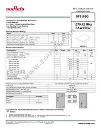 SF1186G Datasheet Cover