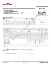 SF1220G Datasheet Cover