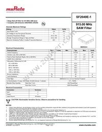 SF2049E-1 Datasheet Cover