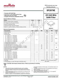 SF2079E Datasheet Cover