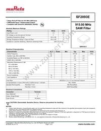 SF2093E Datasheet Cover