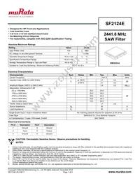 SF2124E Datasheet Cover