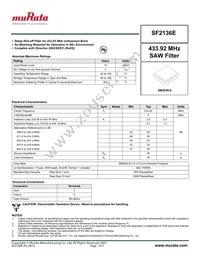 SF2136E Datasheet Cover