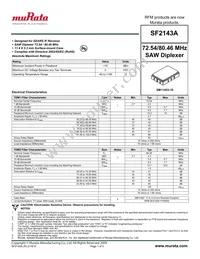 SF2143A Datasheet Cover