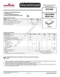 SF2148B Datasheet Cover