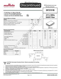 SF2151B Datasheet Cover