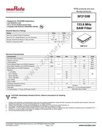 SF2155B Datasheet Cover