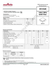 SF2164E Datasheet Cover