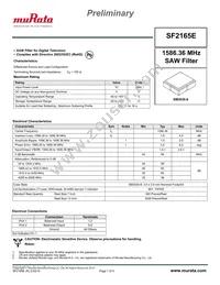 SF2165E Datasheet Cover