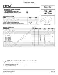 SF2217K Datasheet Cover