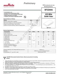 SF2244A Datasheet Cover