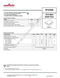 SF2250E Datasheet Cover