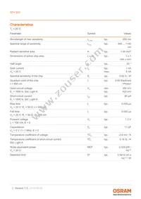 SFH 203 Datasheet Page 3