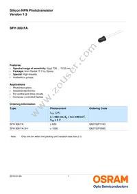 SFH 300 FA Datasheet Cover