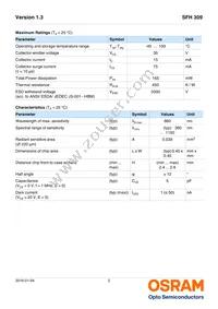 SFH 309-3 Datasheet Page 2