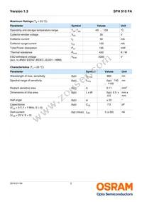 SFH 310 FA Datasheet Page 2