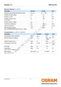 SFH 313 FA-2/3 Datasheet Page 2