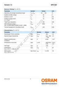 SFH 320-4-Z Datasheet Page 2