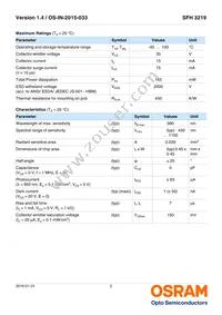 SFH 3219-Z Datasheet Page 2