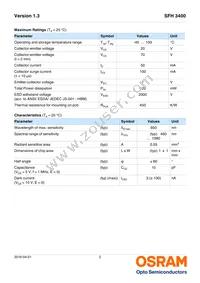 SFH 3400 Datasheet Page 2