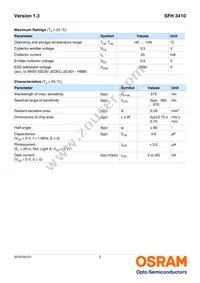 SFH 3410-3/4-Z Datasheet Page 2