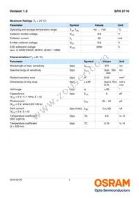 SFH 3716 Datasheet Page 2