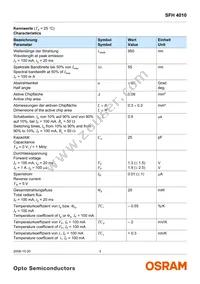 SFH 4010-Z Datasheet Page 3