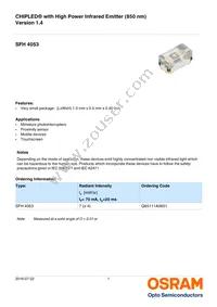 SFH 4053 Datasheet Cover