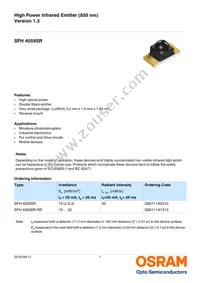 SFH 4059SR-RS Datasheet Cover