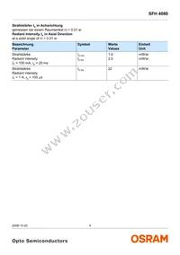 SFH 4080-Z Datasheet Page 4