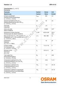 SFH 4110 Datasheet Page 3