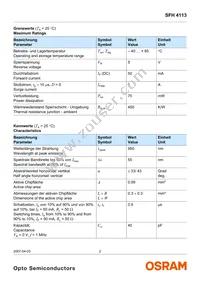 SFH 4113 Datasheet Page 2