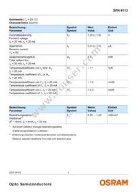 SFH 4113 Datasheet Page 3