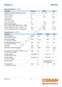 SFH 4141 Datasheet Page 2