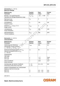 SFH 415 Datasheet Page 2