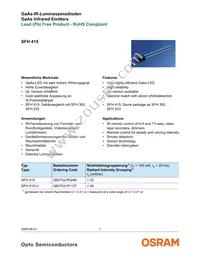 SFH 415 U E9191 Datasheet Cover