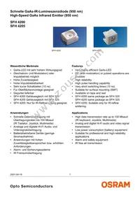 SFH 4205 Datasheet Cover