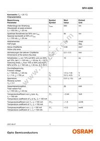 SFH 4209 Datasheet Page 3